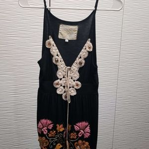 Soul Revival Black Crochet Summer Top Medium